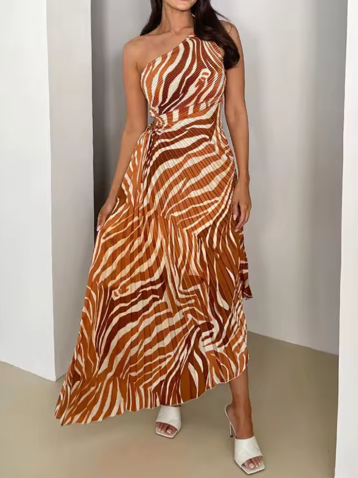 Celeste | Lebhaftes tropisches Abendkleid