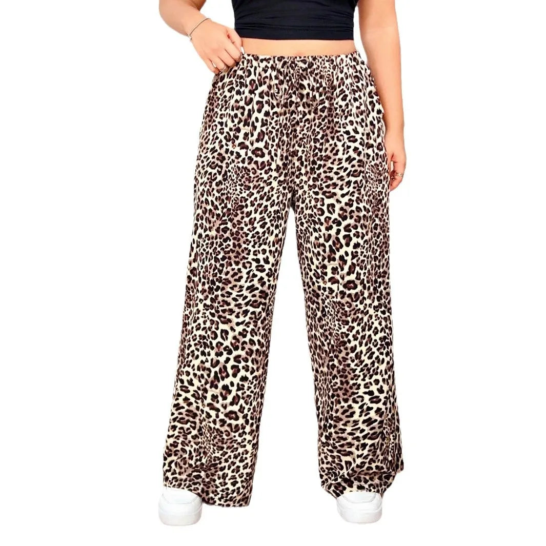 Daria™ | Leopard Weitbein-Hose