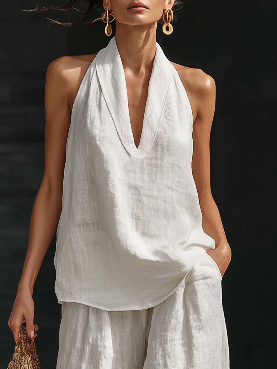 Zoë™ Ärmelloses Set mit weiter Hose