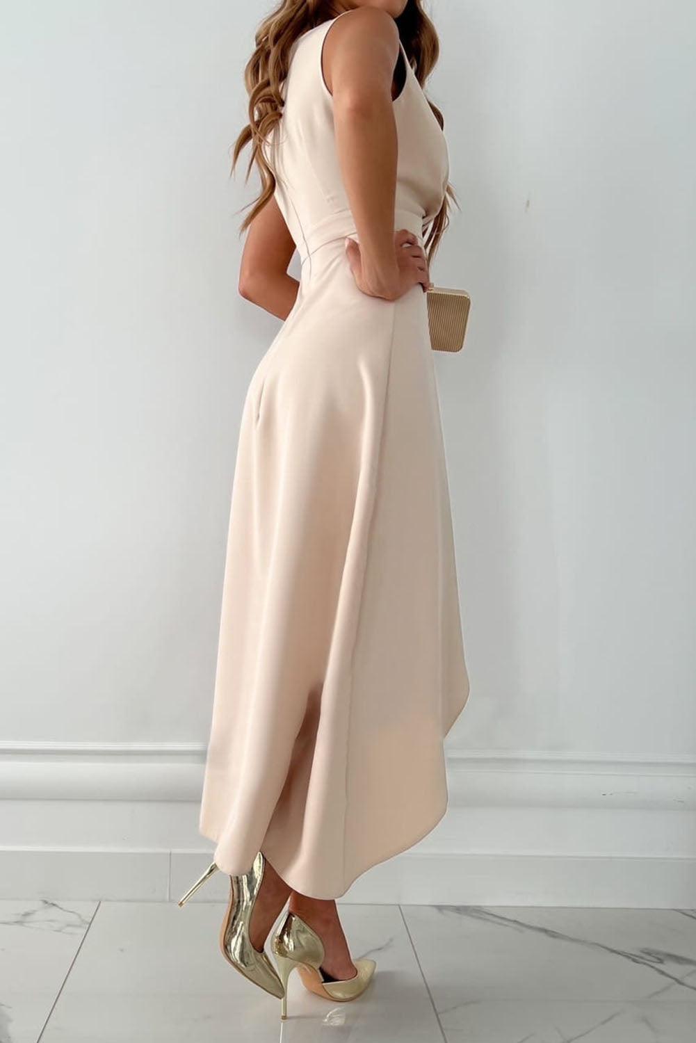 Rosamund | Kleid mit pinkem Muster