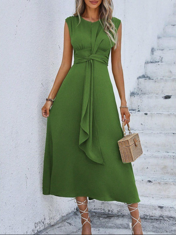 Eva – Elegantes ärmelloses Kleid mit verstellbarem Gürtel