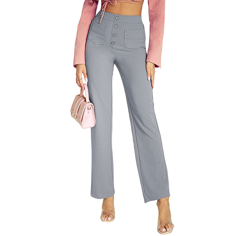 Nina Stretchhose mit hoher Taille – Elegante Damenhose für jeden Anlass