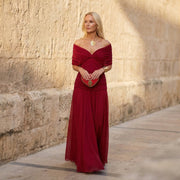 Harper : elegantes rotes Kleid