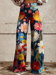 WEITE BLUMENHOSE FÜR FRAUEN