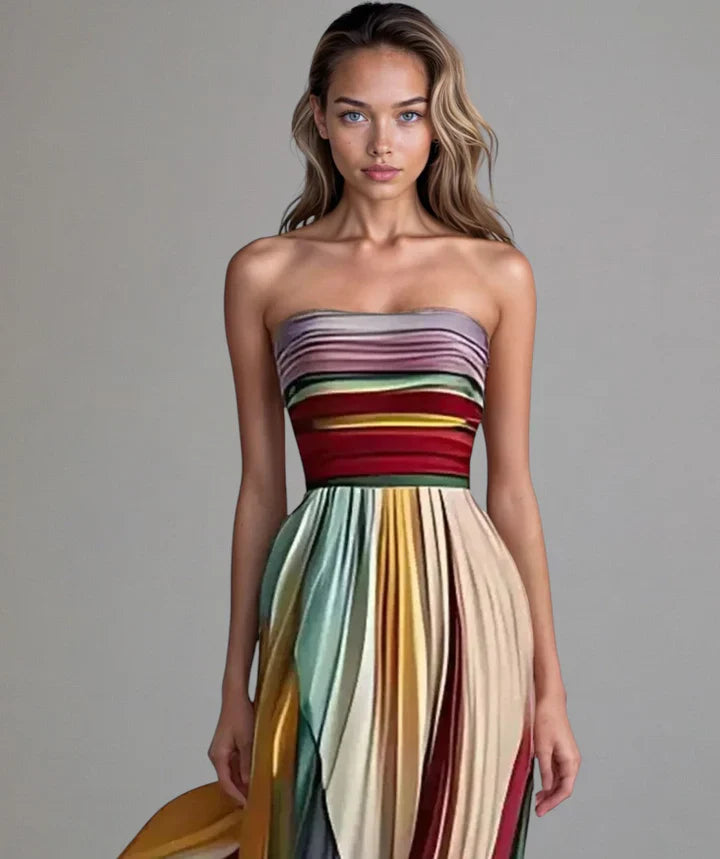 Ladina - Müheloses trägerloses A-Linien-Kleid